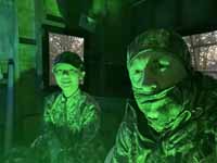 Olivia
                          and I settling in to hunt