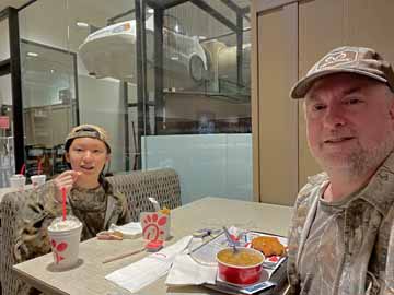 late dinner at Chick-Fil-A