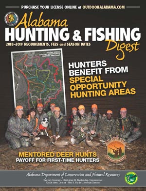 Alabama DCNR hunting & fishing
                            regulations 2018-2019