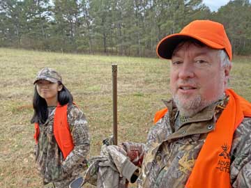 coming back from early morning hunt