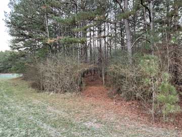 walking
                    toward 2-man stand