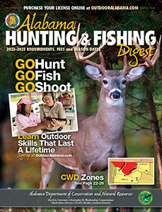 Alabama DCNR hunting & fishing
                      regulations 2022-2023