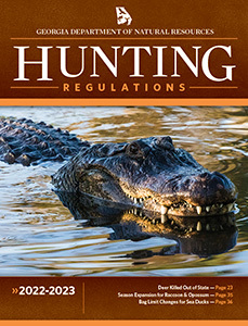 Georgia DNR hunting regulations 2022-2023